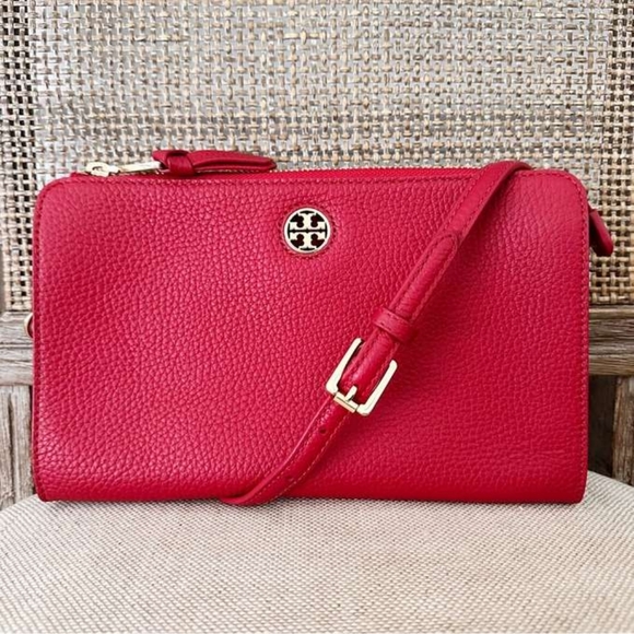 Tory Burch Brody Pebbled Wallet Crossbody Bag brand new without tags 🔥🔥 SOLD ‼ - Picture 3 of 8